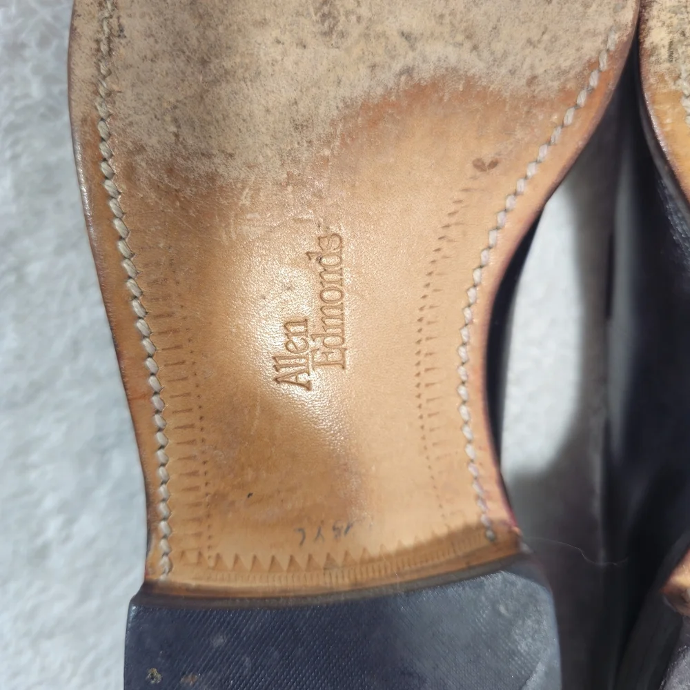 Allen Edmonds Black Leather Tassel Loafers Size 9 C